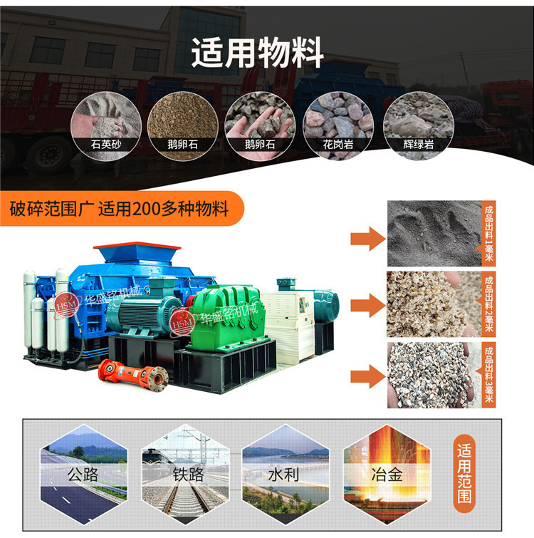 對輥制砂機適應物料